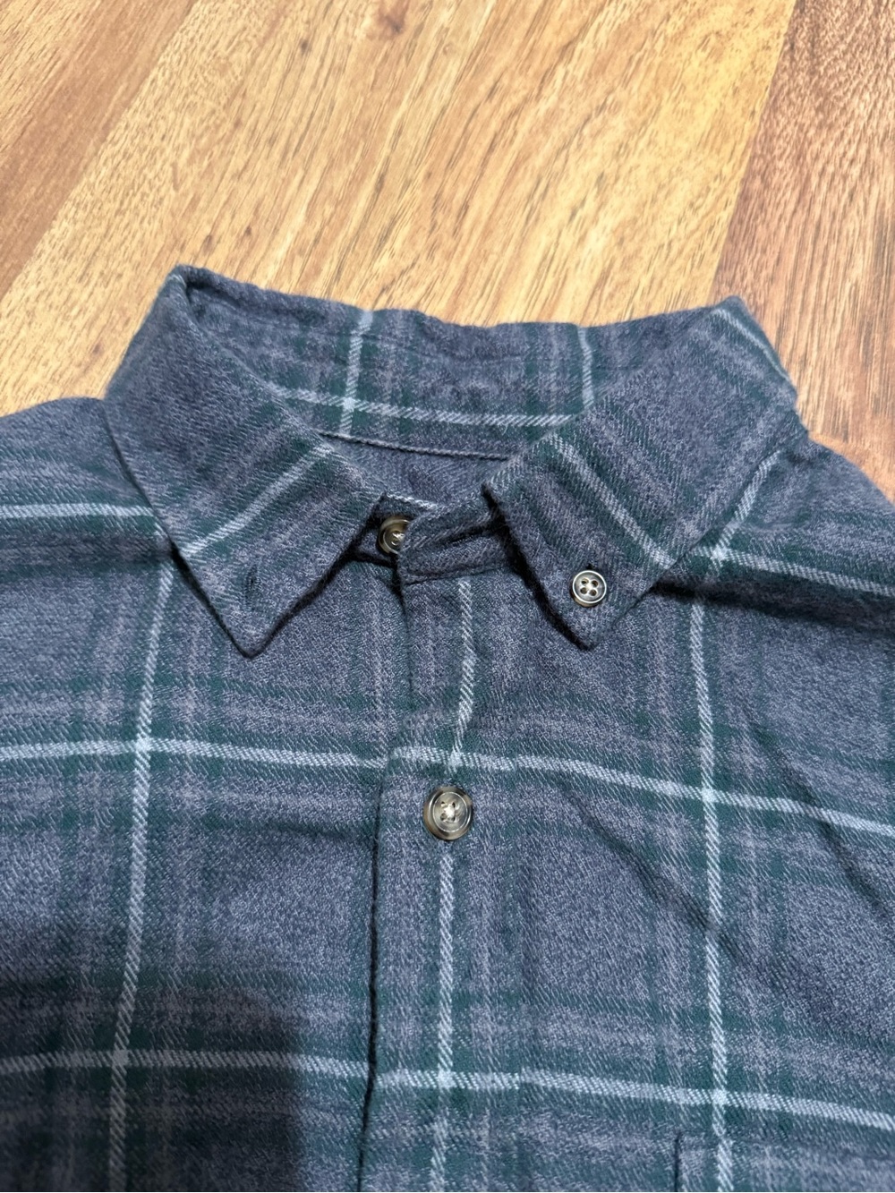 14th & Union Men's Long-Sleeve Plaid Button-Up Shirt - Blue - Picture 3 of 6